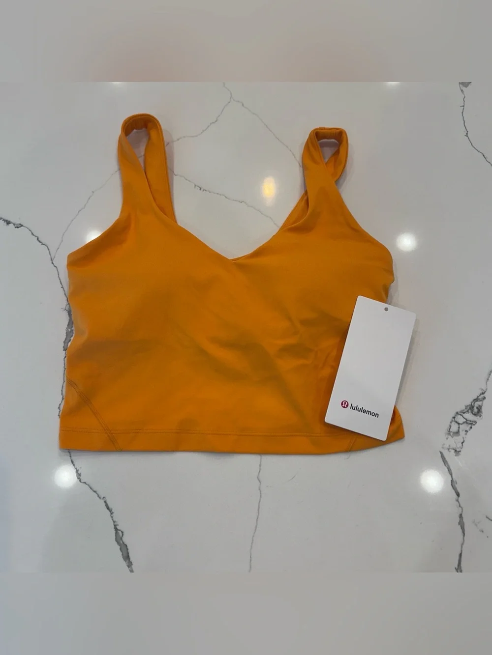 Lululemon Align Tank Top Light Support, A/B Cup, Sizzling Citrus Size 6 NWT